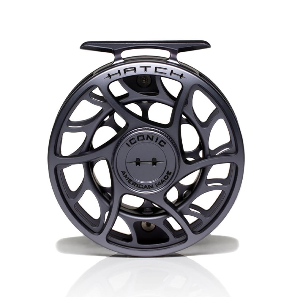 Hatch Iconic Fly Reel – 5 Plus in Grey and Black